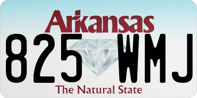 AR license plate 825WMJ
