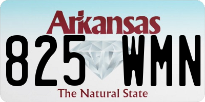AR license plate 825WMN