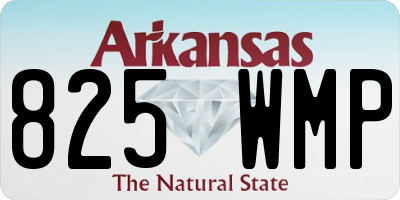 AR license plate 825WMP