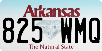 AR license plate 825WMQ