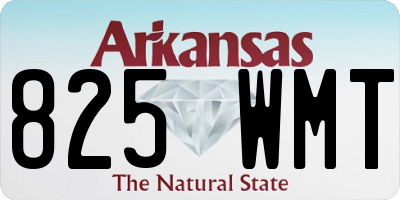 AR license plate 825WMT