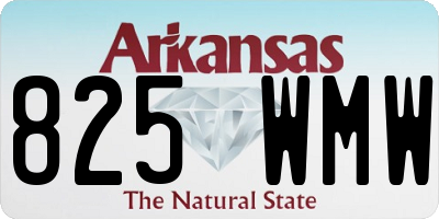 AR license plate 825WMW