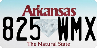AR license plate 825WMX