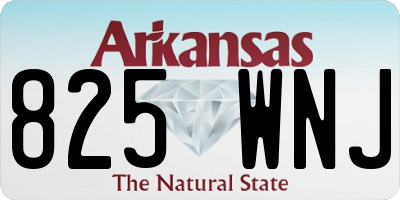 AR license plate 825WNJ