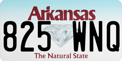 AR license plate 825WNQ