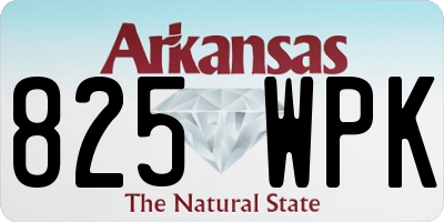 AR license plate 825WPK