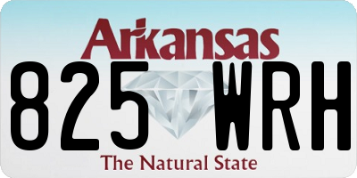 AR license plate 825WRH