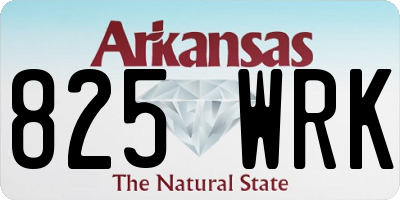 AR license plate 825WRK