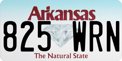 AR license plate 825WRN