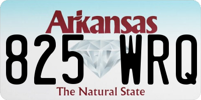 AR license plate 825WRQ