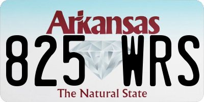 AR license plate 825WRS