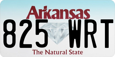 AR license plate 825WRT