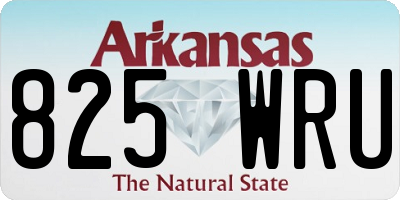 AR license plate 825WRU