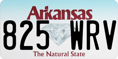 AR license plate 825WRV