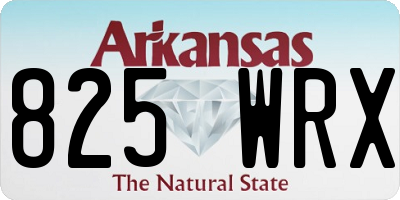 AR license plate 825WRX