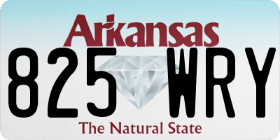 AR license plate 825WRY