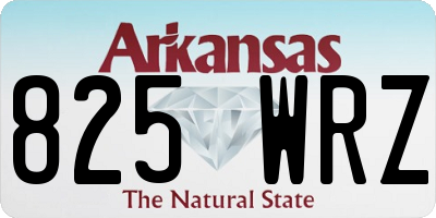 AR license plate 825WRZ