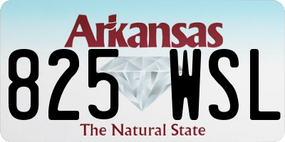 AR license plate 825WSL