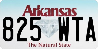 AR license plate 825WTA