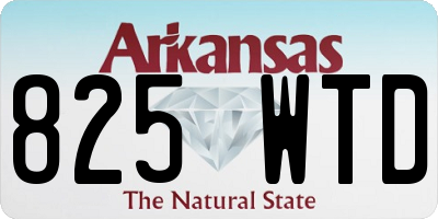 AR license plate 825WTD