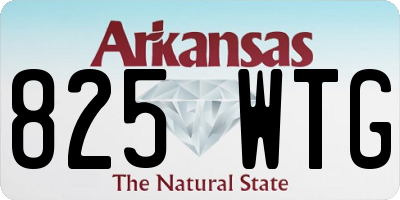 AR license plate 825WTG