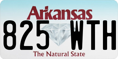AR license plate 825WTH