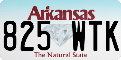 AR license plate 825WTK
