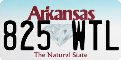AR license plate 825WTL