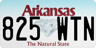 AR license plate 825WTN