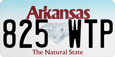 AR license plate 825WTP