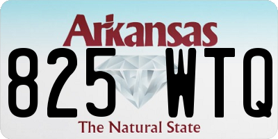 AR license plate 825WTQ