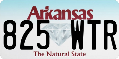 AR license plate 825WTR