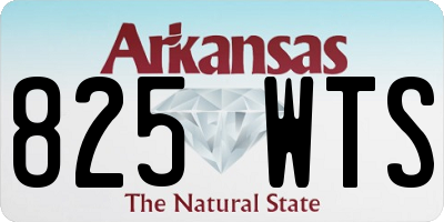 AR license plate 825WTS