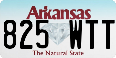 AR license plate 825WTT
