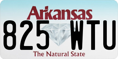 AR license plate 825WTU