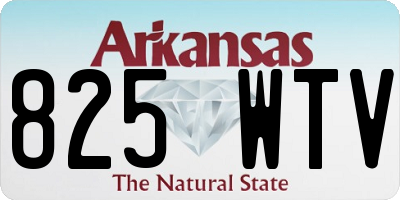 AR license plate 825WTV