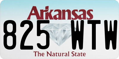 AR license plate 825WTW