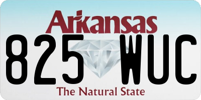 AR license plate 825WUC