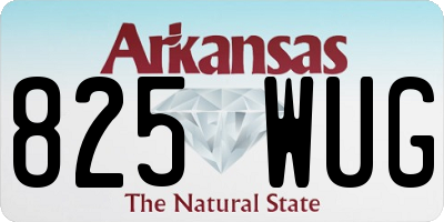 AR license plate 825WUG