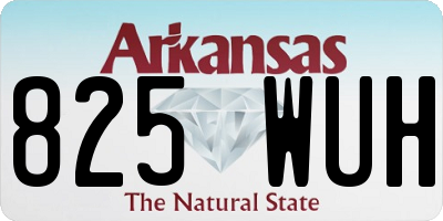 AR license plate 825WUH