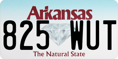 AR license plate 825WUT