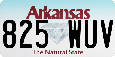 AR license plate 825WUV