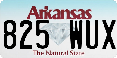 AR license plate 825WUX