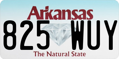 AR license plate 825WUY