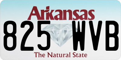 AR license plate 825WVB