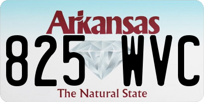 AR license plate 825WVC