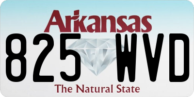 AR license plate 825WVD