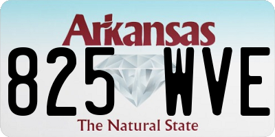 AR license plate 825WVE