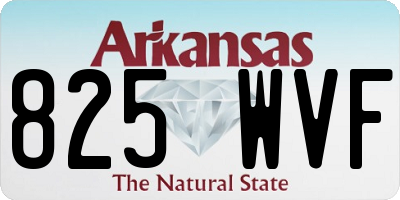 AR license plate 825WVF