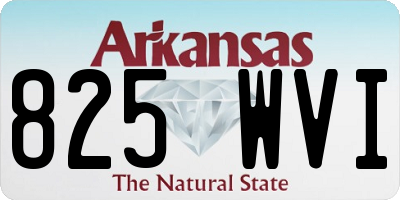 AR license plate 825WVI